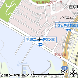 日本経済新聞平城ニュータウン販売所周辺の地図