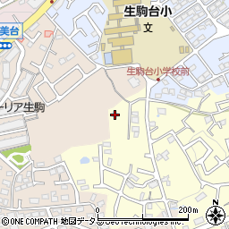 奈良県生駒市小明町1859-5周辺の地図