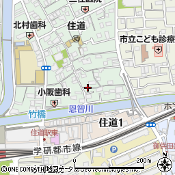 〒574-0027 大阪府大東市三住町の地図