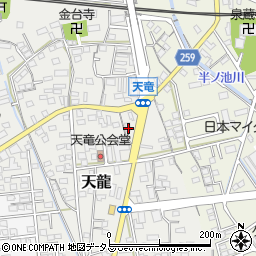 静岡県磐田市天龍260周辺の地図