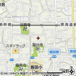 静岡県浜松市中央区飯田町642周辺の地図