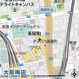 ヴィレッジヴァンガード梅田ロフト周辺の地図