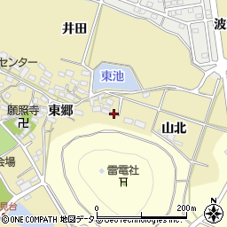 愛知県田原市波瀬町東郷30周辺の地図
