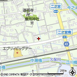 セブンイレブン磐田二之宮店周辺の地図