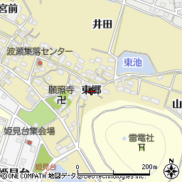 愛知県田原市波瀬町東郷周辺の地図