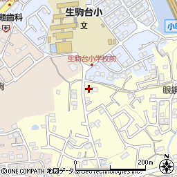 奈良県生駒市小明町1905-8周辺の地図