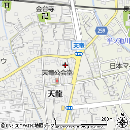静岡県磐田市天龍258周辺の地図