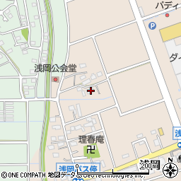 静岡県袋井市浅岡290周辺の地図