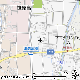 静岡県磐田市海老塚652周辺の地図