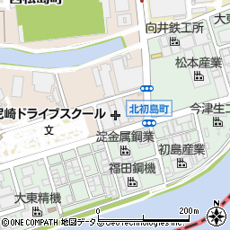 兵庫県尼崎市北初島町11-1周辺の地図