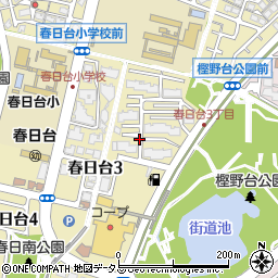 アバンドーネ西神春日台団地管理組合周辺の地図