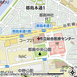 大阪市都島センタービル周辺の地図