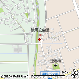 静岡県袋井市浅岡639周辺の地図
