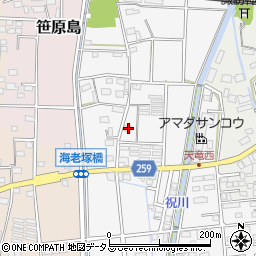 静岡県磐田市海老塚663周辺の地図