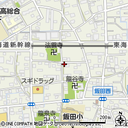 静岡県浜松市中央区飯田町639周辺の地図
