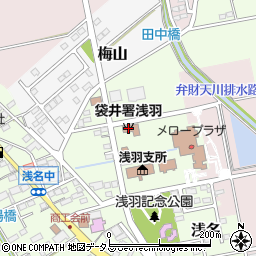 袋井消防署浅羽分署周辺の地図