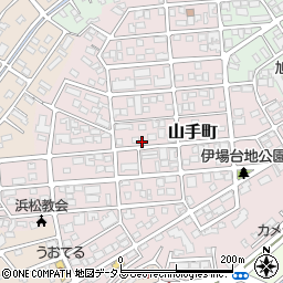 静岡県浜松市中央区山手町28-7周辺の地図