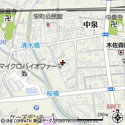 静岡県磐田市中泉1864-3周辺の地図