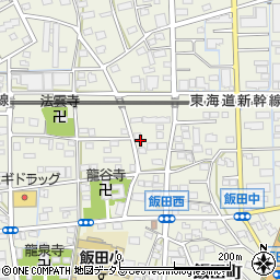静岡県浜松市中央区飯田町383周辺の地図