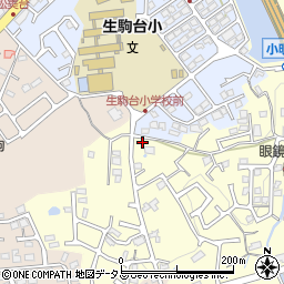 奈良県生駒市小明町1905-10周辺の地図