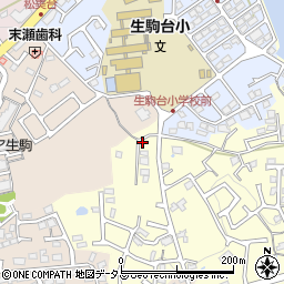 奈良県生駒市小明町1858-8周辺の地図