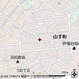 静岡県浜松市中央区山手町28-11周辺の地図