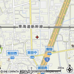 静岡県浜松市中央区飯田町455周辺の地図