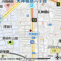大阪府大阪市北区浪花町9-1周辺の地図