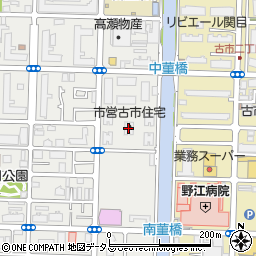 市営古市住宅周辺の地図