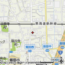 静岡県浜松市中央区飯田町399周辺の地図