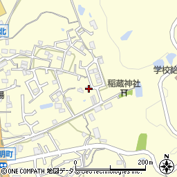 奈良県生駒市小明町493-9周辺の地図