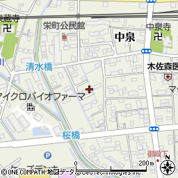 静岡県磐田市中泉1864-4周辺の地図
