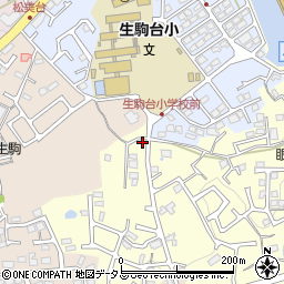 奈良県生駒市小明町1858-15周辺の地図