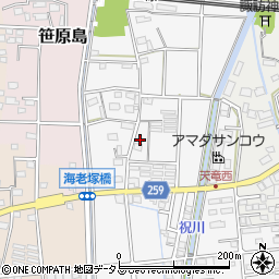 静岡県磐田市海老塚649周辺の地図