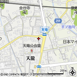 静岡県磐田市天龍261周辺の地図