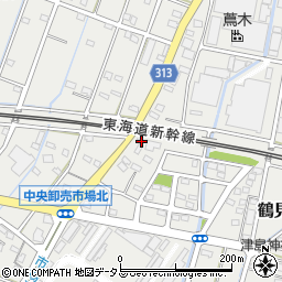 静岡県浜松市中央区鶴見町1221-2周辺の地図