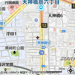 大阪府大阪市北区浪花町9-11周辺の地図