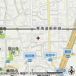 静岡県浜松市中央区飯田町397周辺の地図