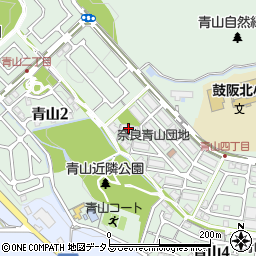 ＵＲ奈良青山１１号棟周辺の地図