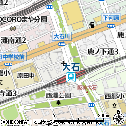 ファミリーマート阪神大石駅前店周辺の地図