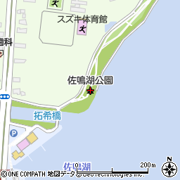 佐鳴湖公園周辺の地図