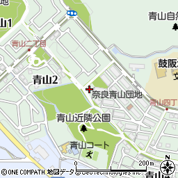 ＵＲ奈良青山１６号棟周辺の地図