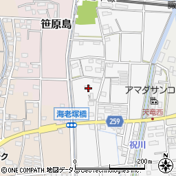 静岡県磐田市海老塚671周辺の地図