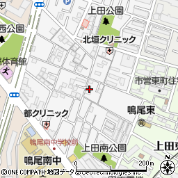 兵庫県西宮市上田中町周辺の地図