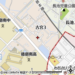 兵庫県加古郡播磨町古宮平松周辺の地図