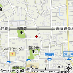 静岡県浜松市中央区飯田町644周辺の地図