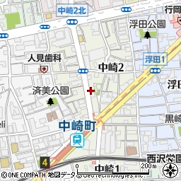 中崎パスタ店 山根屋周辺の地図