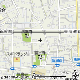 静岡県浜松市中央区飯田町645周辺の地図
