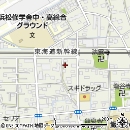 静岡県浜松市中央区飯田町729周辺の地図