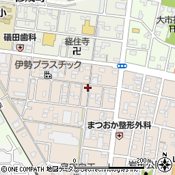 三重県津市幸町周辺の地図